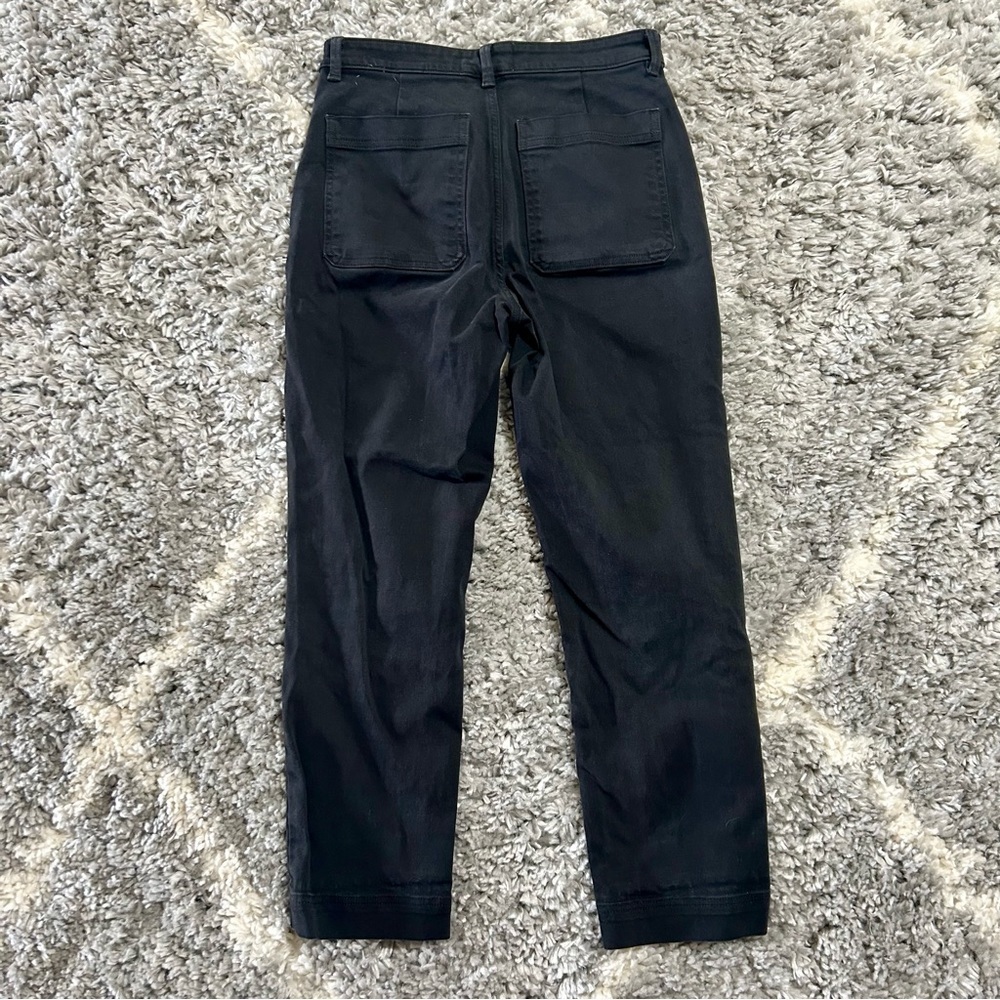 Everlane The Slim-Leg Crop Pant in Washed Black sz 4‎ - Picture 6 of 6